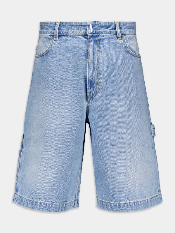 Carpenter Bermuda Shorts In Denim