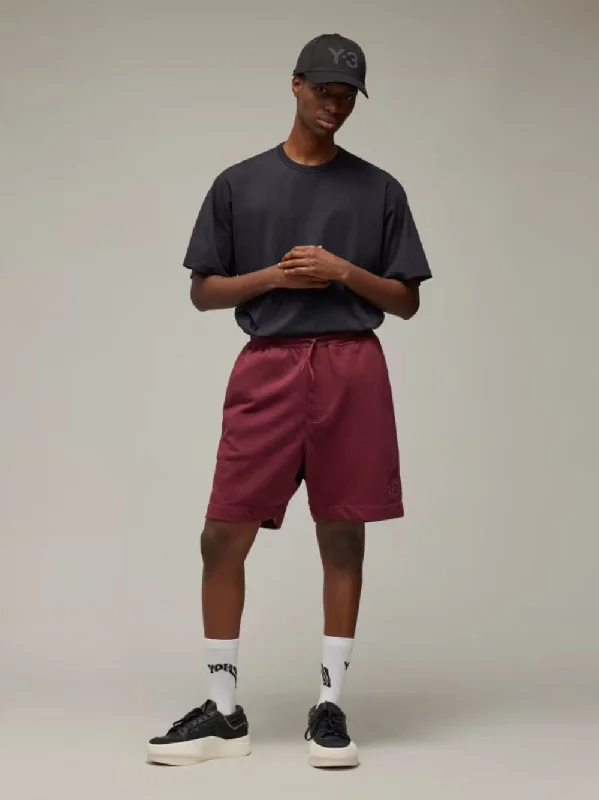 French Terry Burgundy Shorts