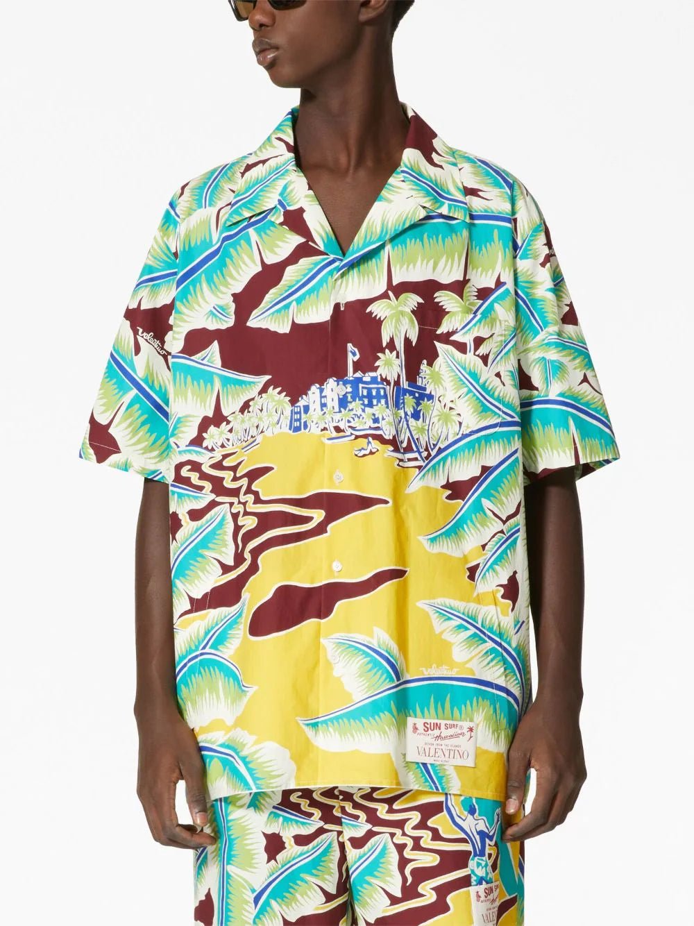 Surf Rider-Print Short-Sleeve Shirt