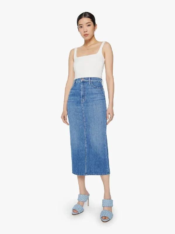 The Pencil Pusher Denim Midi Skirt