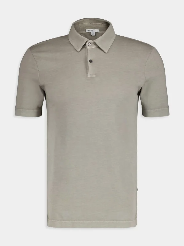 Short-Sleeved Classic Green Polo Shirt