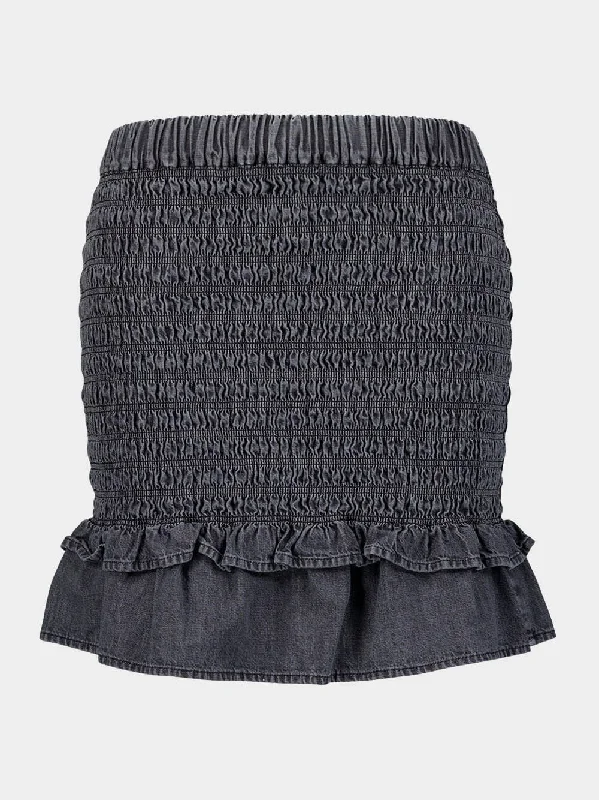 Dorela Cotton Denim Miniskirt