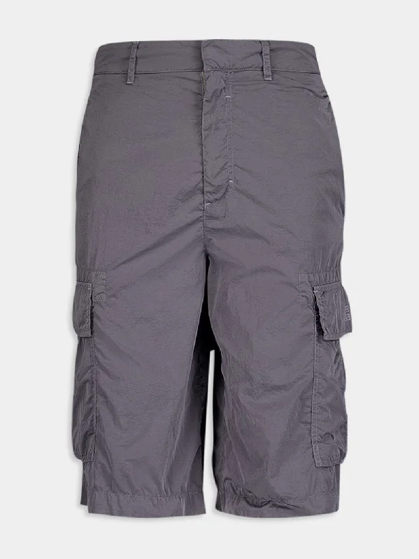 Grey Cargo Shorts