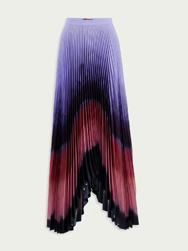 Lemnos Tie-Dye Pleated Maxi Skirt