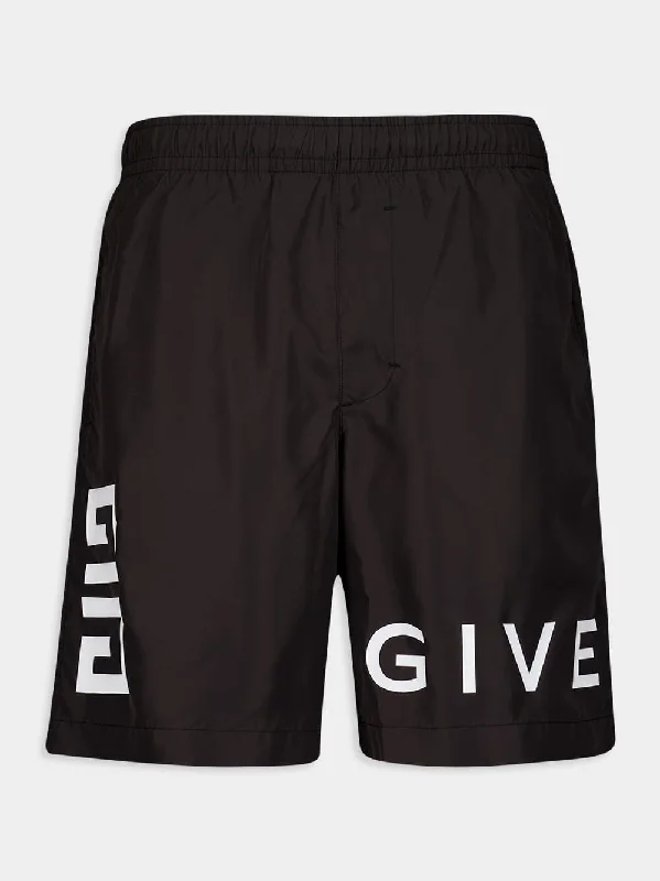 Logo-Print Swim Shorts