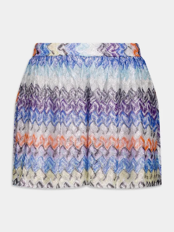 Zig-zag Mini Skirt