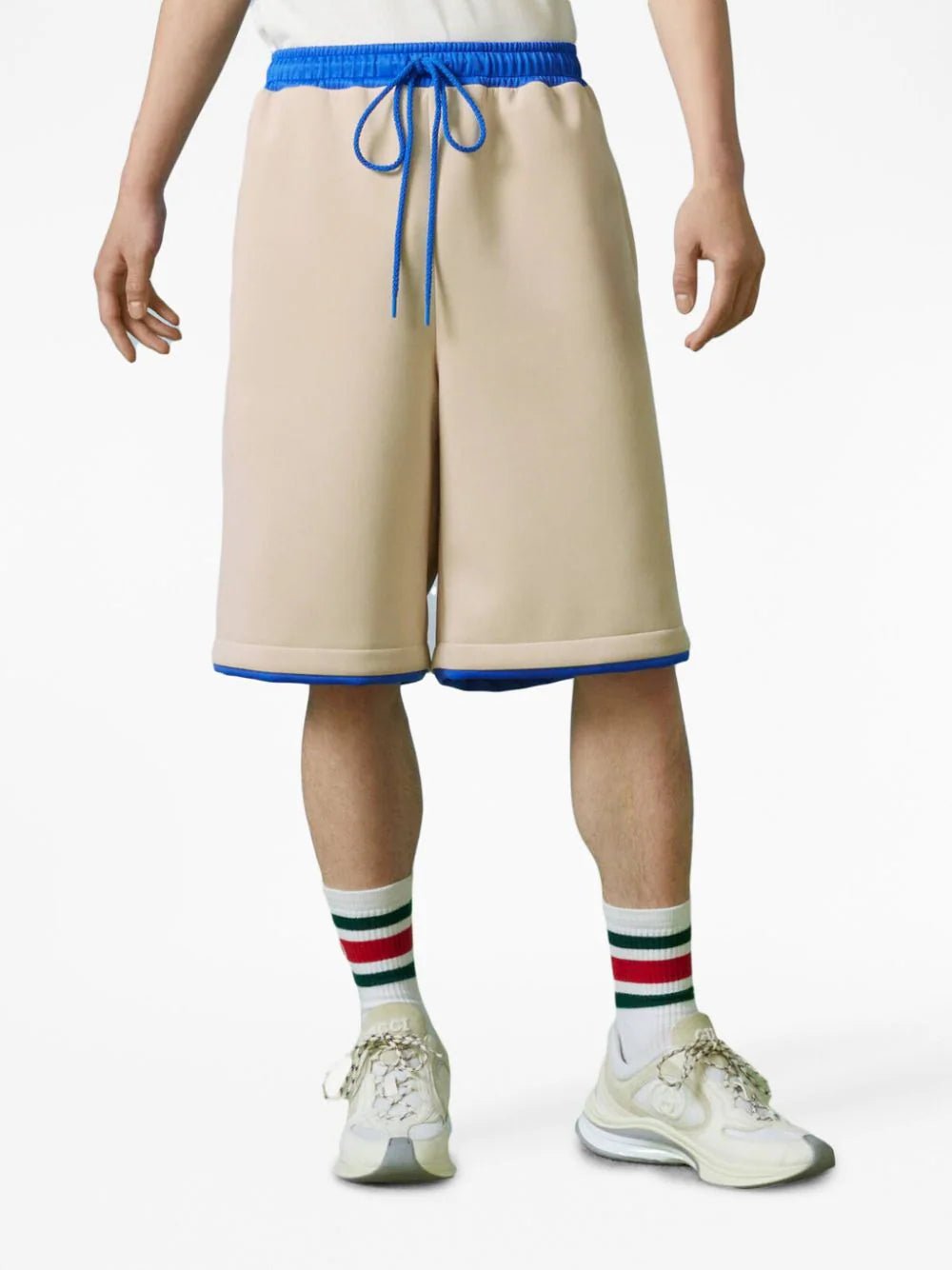 Logo-Appliqué Colour-Block Track Shorts