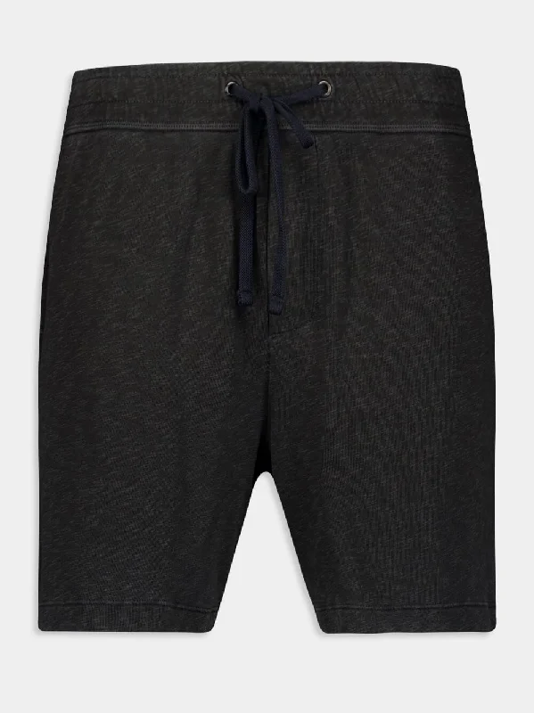 French Terry Green Sweat Shorts