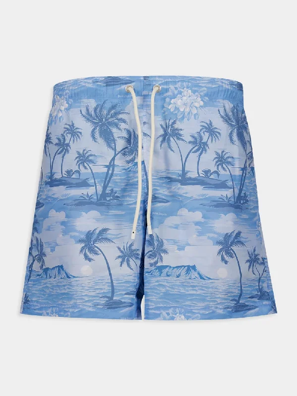 Sunset Palm Swim Shorts