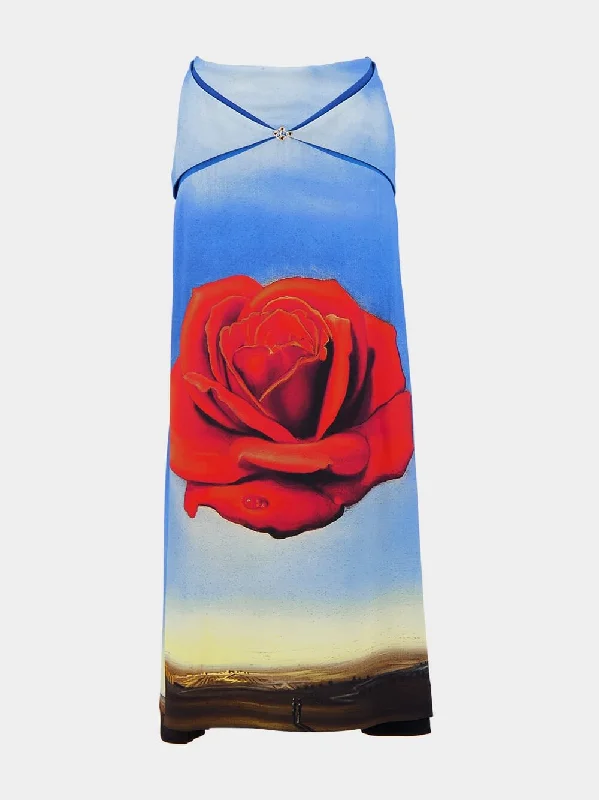 Dali Rose Print Maxi Skirt