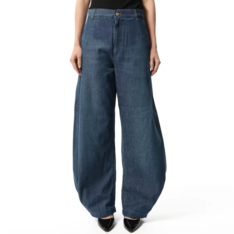 Balloon Trousers AF in Washed Blue