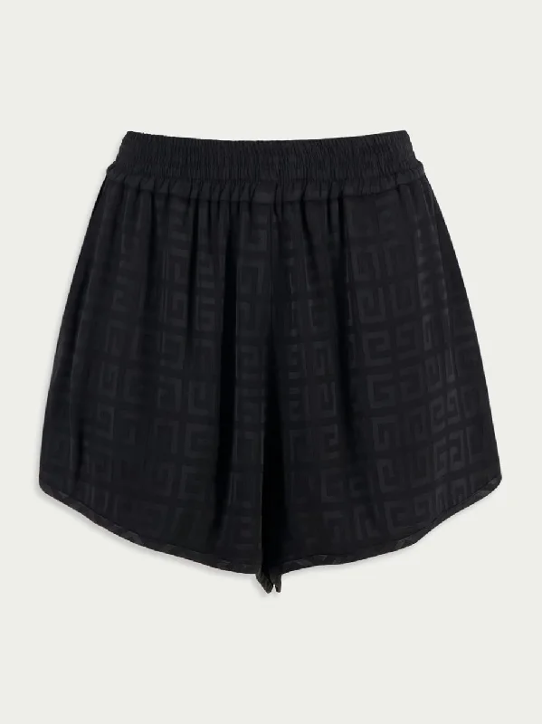 Shorts With Zips In 4G Jacquard