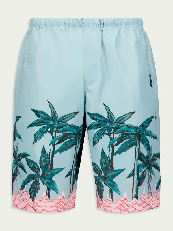 Palms Row-Print Swim Shorts