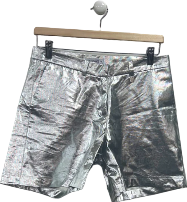 Simonetta Silver Metallic Shorts 14+