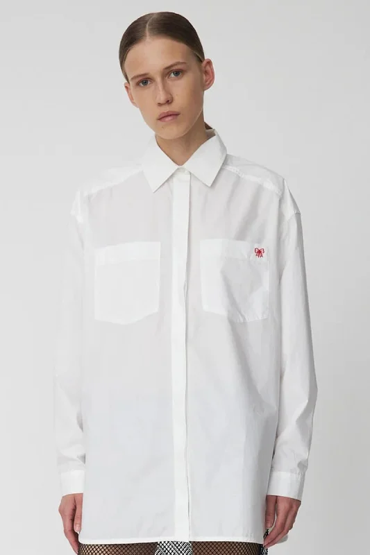 Cotton Poplin Shirt (White)