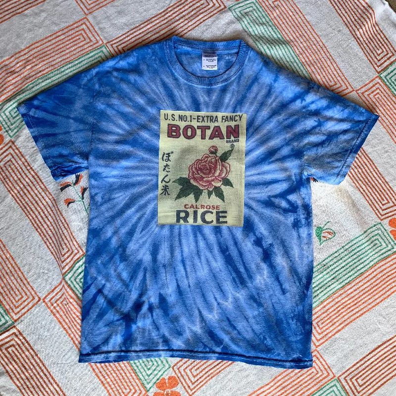 Botan Rice Vintage Blue Tie-Dye Tee - M