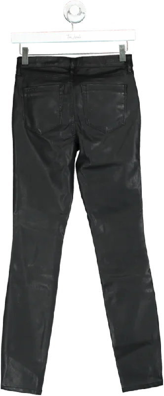 BLANKNYC Black The Bond Faux Leather Skinny Pants Size W25