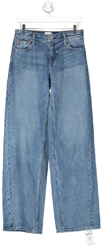 Alice + Olivia Blue Wide Leg Jeans UK 6