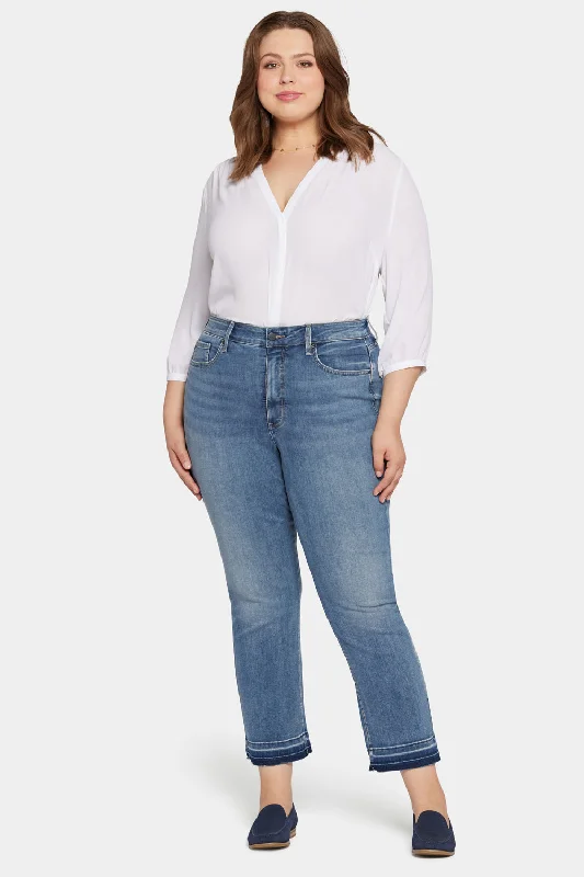 Marilyn Straight Ankle Jeans In Petite Plus Size - Fantasy