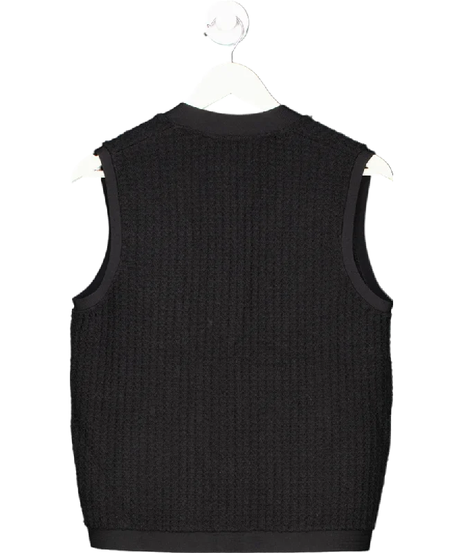 Hobbs Blue Tatton Cotton Blend Knitted Vest UK S