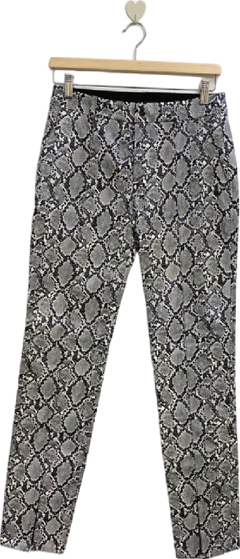 Zara Multi-coloured Snake Print Trousers UK 8