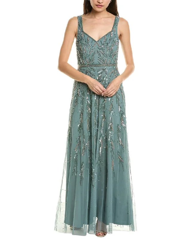 Aidan Mattox Beaded Gown