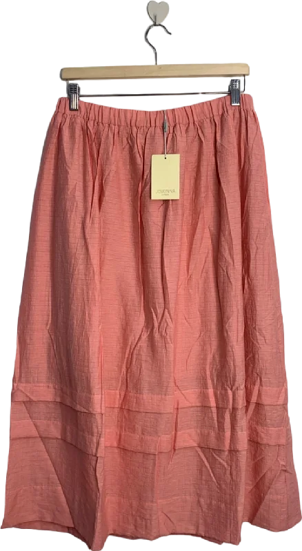 Jovonna London AVEENA Pink Midi Skirt UK XL