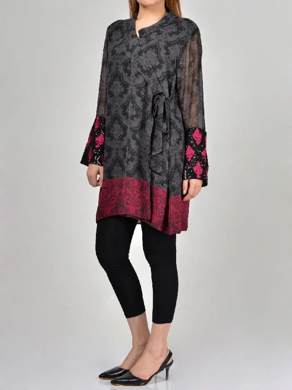 Embroidered Chiffon Shirt