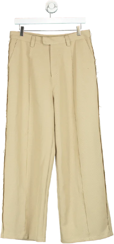 Reclaimed Vintage Beige High Waist Trousers UK W32