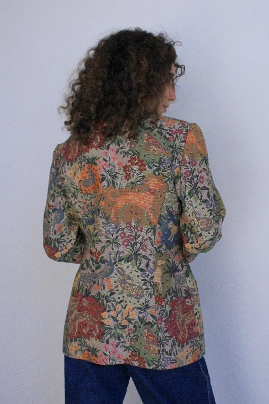 1980s Tapestry Animal Motif Jacket