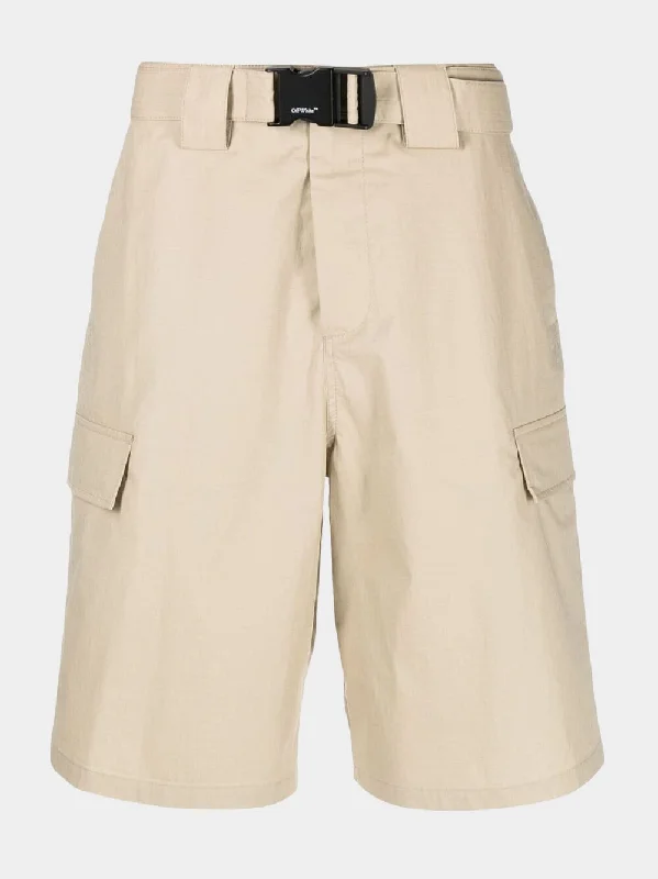 Buckle cargo shorts