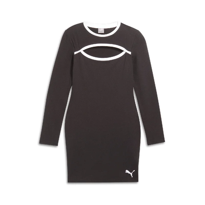 PUMA Women's HER Long Sleeve Trim Dress