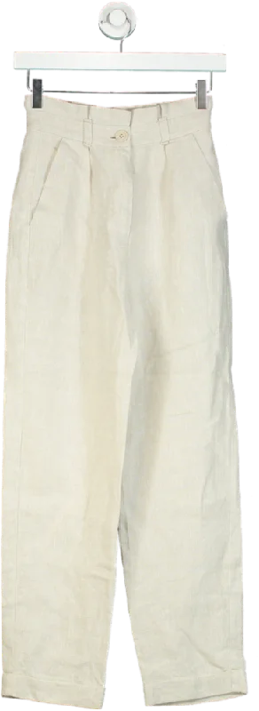 & Other Stories Beige Trousers UK 6