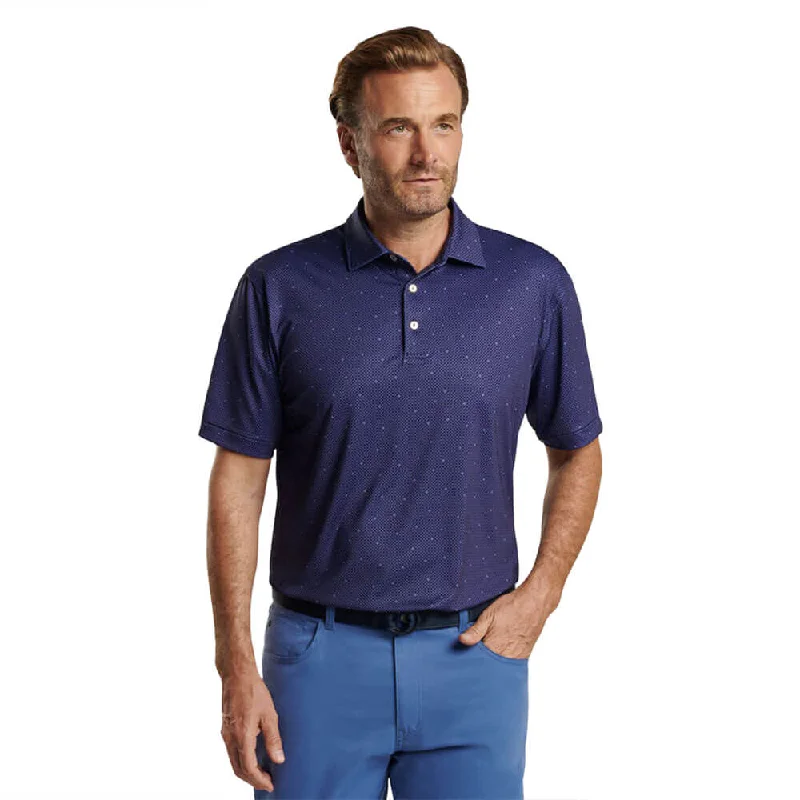 Peter Millar North Star Performance Jersey Polo Shirt - Navy