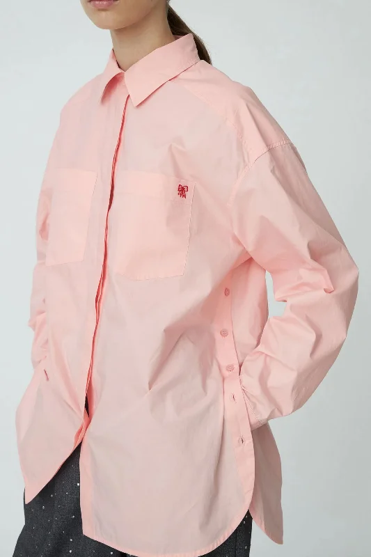 Cotton Poplin Shirt (Pink)