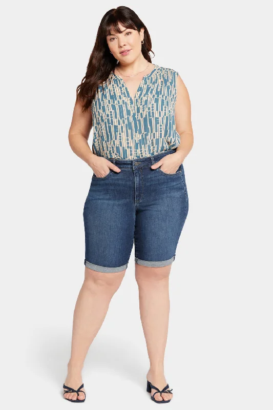 Briella 11 Inch Denim Shorts In Plus Size - Dimension