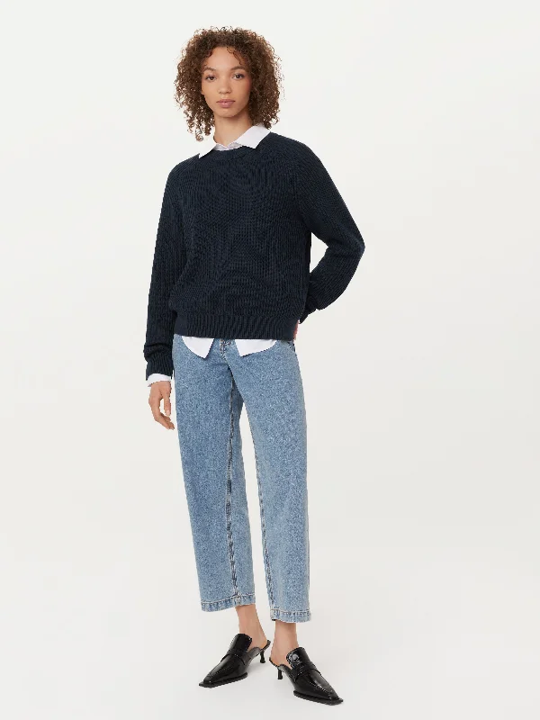 The SeaCell™ Boxy Sweater in Space Blue