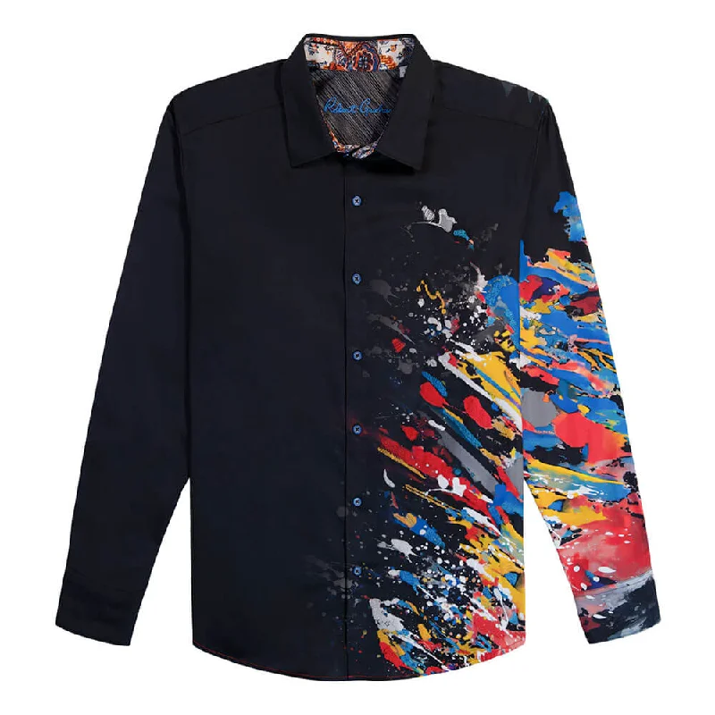 Robert Graham Knightsbridge Classic Fit Sport Shirt - Black