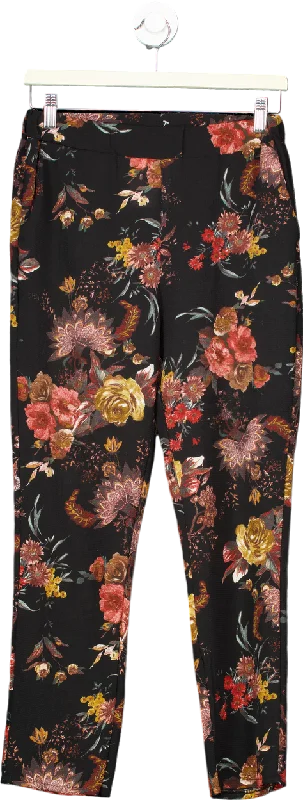 James Lakeland Black Floral Trousers EU 40