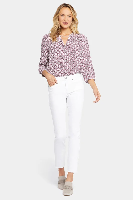 Sheri Slim Ankle Jeans In Petite - Optic White