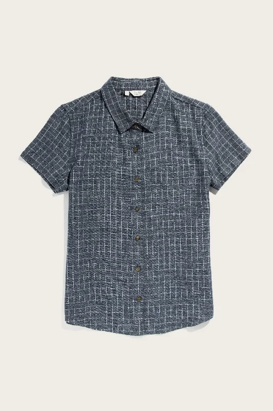 Lana Shirt / Navy Windowpane