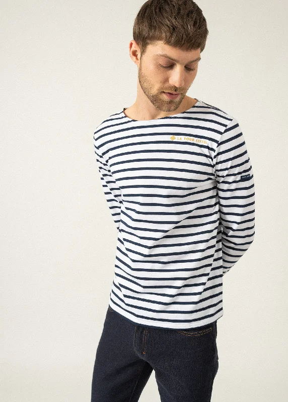 Iconic Minquiers sailor striped shirt - SAINT JAMES x La Tour Eiffel (NEIGE/MARINE)