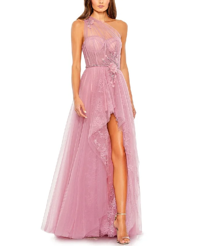 Mac Duggal One-Shoulder A-Line