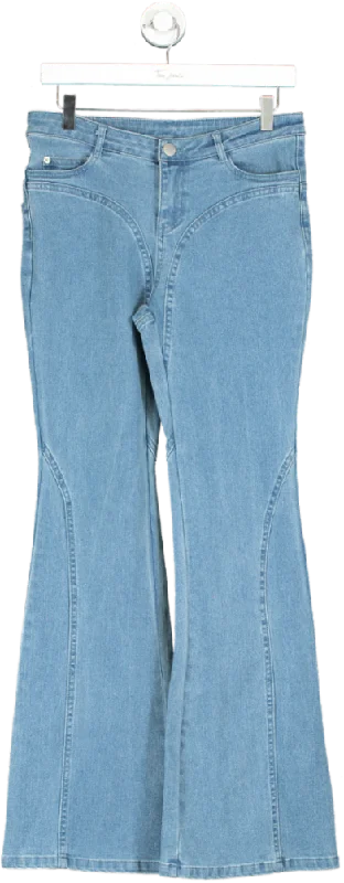 Oh Polly Blue Flared Jeans UK 8