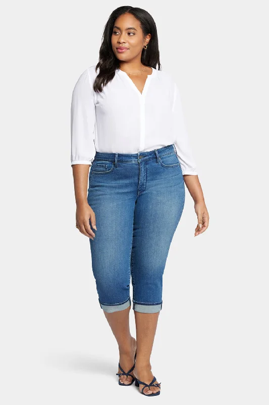 Marilyn Straight Crop Jeans In Plus Size - Windfall