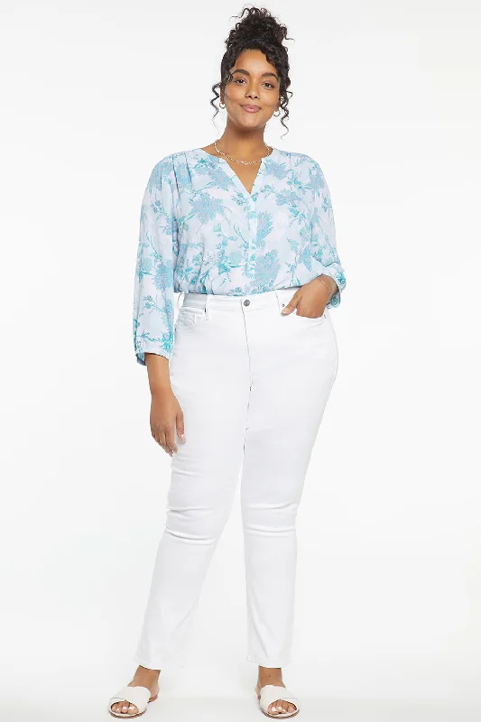 Sheri Slim Jeans In Plus Size - Optic White