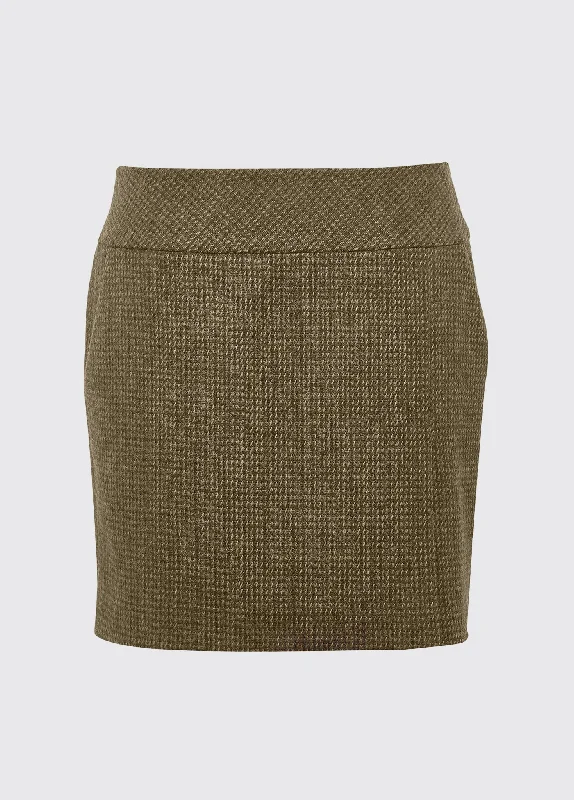 Bellflower Tweed Skirt - Heath