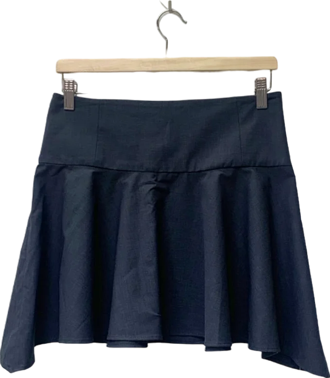 MANGO Selection Dark Blue Flared Skirt EU 36 UK 8