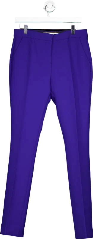 Victoria Victoria Beckham Blue Tailored Trousers UK 10