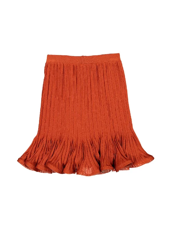 Pleated mini skirt